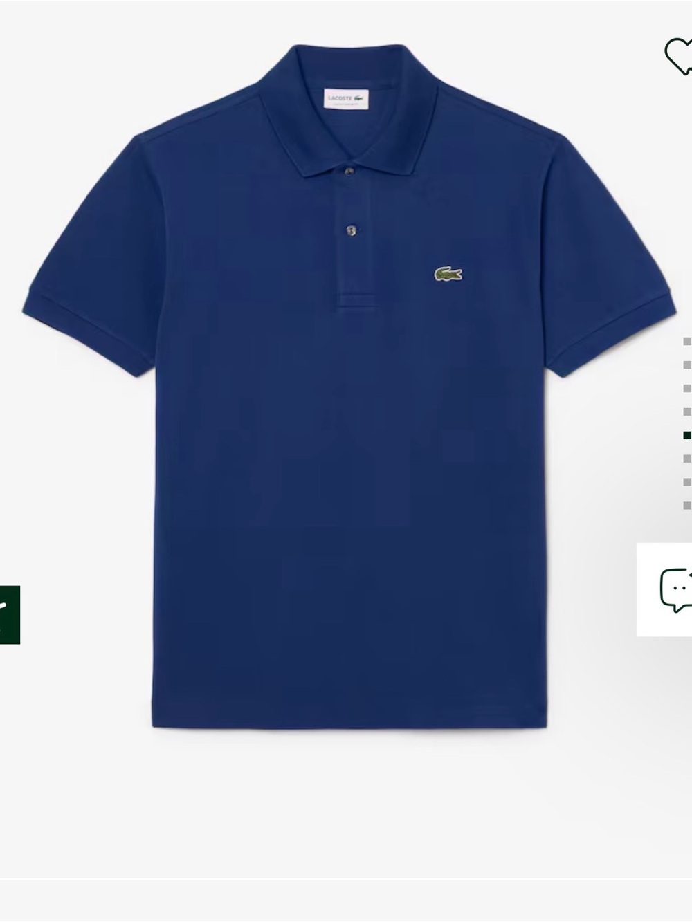 Lacoste Men's Deep Blue Piqué Polo with Embroidered Crocodile